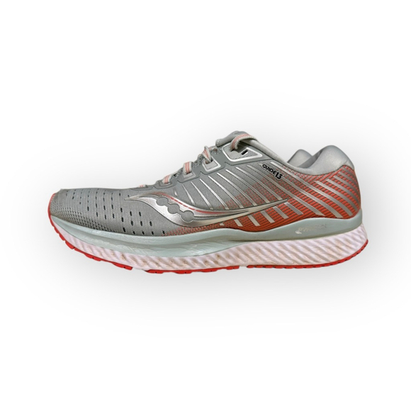 Saucony Shoes - Saucony Women’s Guide 13 Gray/Coral Running Shoes PWRRUN Comfort Sz 7.5​